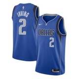 Dallas Mavericks NBA Basketball Drakter 2023-24 Kyrie Irving 2# Blå Icon Edition Swingman Drakt
